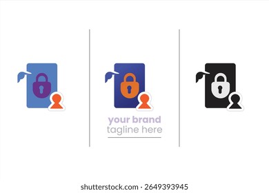 Document with padlock symbol indicating access restrictions. Perfect for file security, protected docs, and legal document privacy.