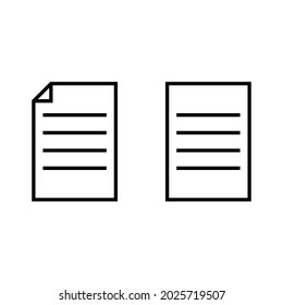 Document Page Icon For Apps And Web Sites