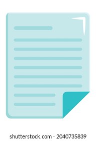 document page icon on white background