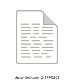 Document Page Icon Vector Illustration
