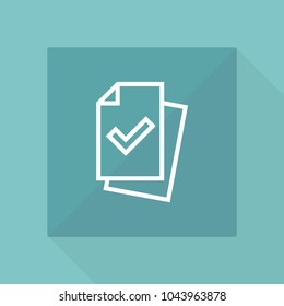 Document page outline icon
