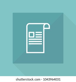 Document page outline icon