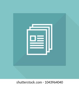Document page outline icon
