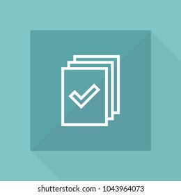 Document page outline icon
