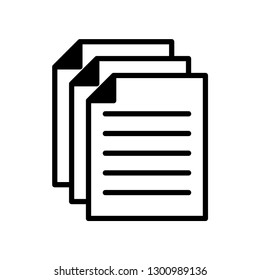 document - page - paper - file icon vector