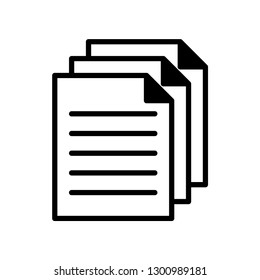document - page - paper - file icon vector