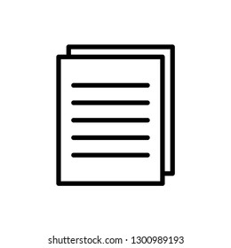 document - page - paper - file icon vector