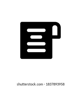 document, page and paper icon. perfect for poster, presentation, book, banner, print template, application, interface and more product. icon design solid style