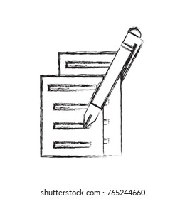 document pages and pen icon