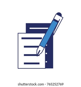 document pages and pen icon