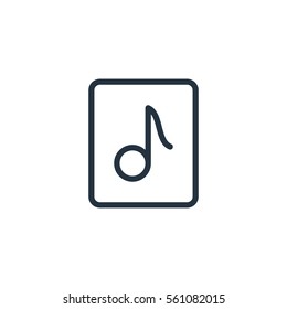 document, paper, blank web thin line icon on white background;  minimalistic office