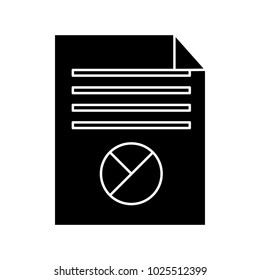 document paper chart graph financial icon