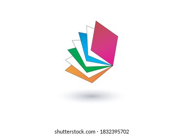 Document paper company logo vector template