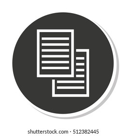 document paper file isolated icon vector illustration design