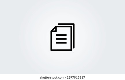 Document, Paper, File, page symbol, icon. vector Illustration graphic web design