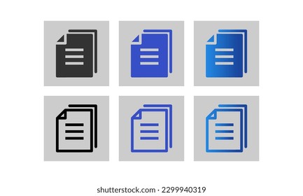 Document, Paper, File, page symbol, icon. vector Illustration graphic, web design