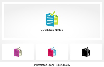 Document Paper Files Check  Logo