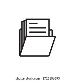 Document, paper folder icon symbol design