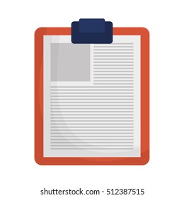 Document paper icon. Archive organize office and information theme. Isolated design. Vector illustration