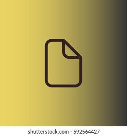 Document paper icon. Blank page vector
