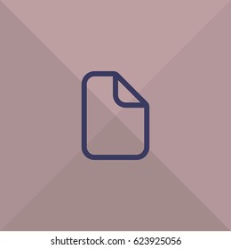 Document paper icon. Blank page vector