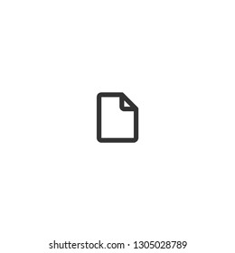 Document paper icon. File sign