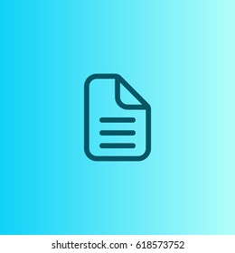 Document paper icon. File sign vector