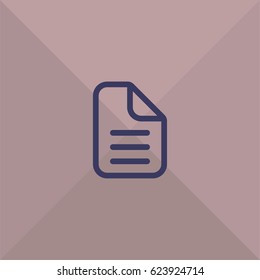 Document paper icon. File sign vector