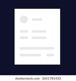 Document and paper icon. stock illustration