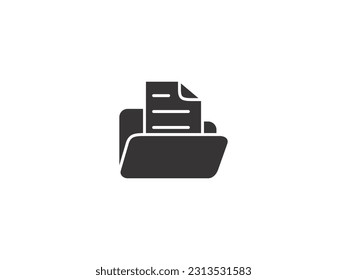 document and paper icon vector. Document and file icon symbol illustration