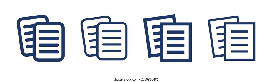 Document paper icon vector illustration.