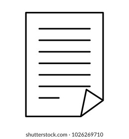 document paper isolated icon