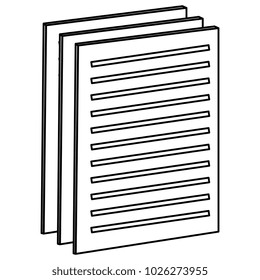 document paper isolated icon