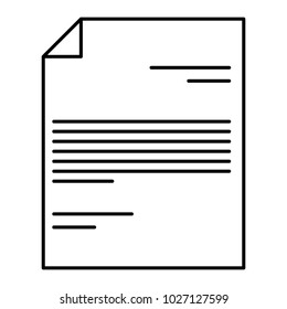 document paper isolated icon