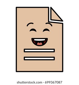 document paper kawaii character