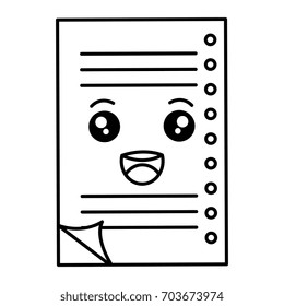 document paper kawaii character