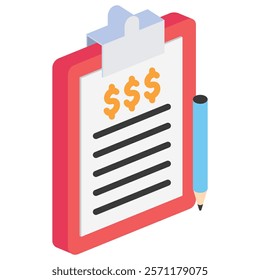 Document paper, list, portfolio 3d isometric, Vector EPS 10 for print, digital UI, UX kit, web and app development for business, finance, economy, education, infographic, technology, security and more