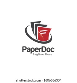 Document Paper Logo and Icon Vector Template