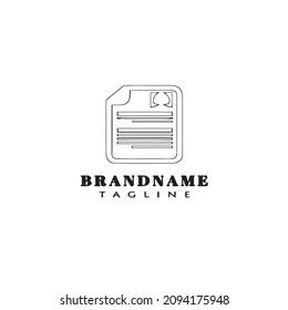 document paper logo template icon design modern vector illustration