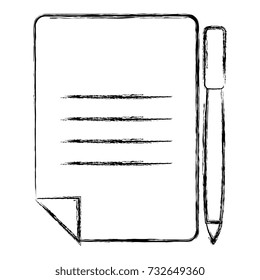 document paper with pen