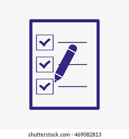 document paper pencil vector icon, eps10