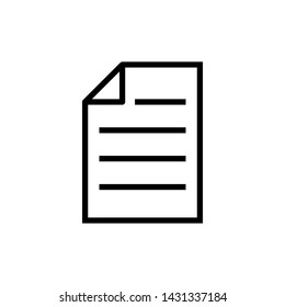 Document  paper symbol vector icon illustration