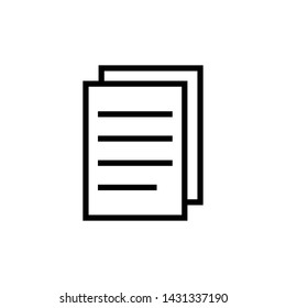 Document  paper symbol vector icon illustration