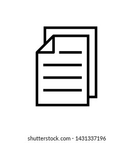 Document  paper symbol vector icon illustration