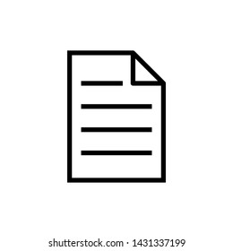 Document  paper symbol vector icon illustration