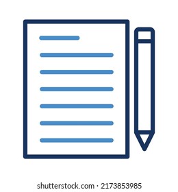Document paper Vector icon which is suitable for commercial work and easily modify or edit it

