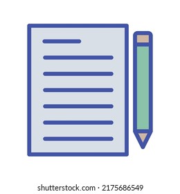 Document paper Vector icon which is suitable for commercial work and easily modify or edit it
