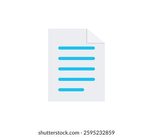 Document paper word of flat icon concept