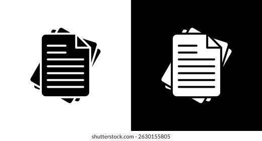 Document papers pile icon concept, vector illustration