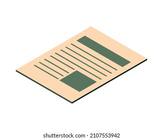 document paperwork icon flat isolated